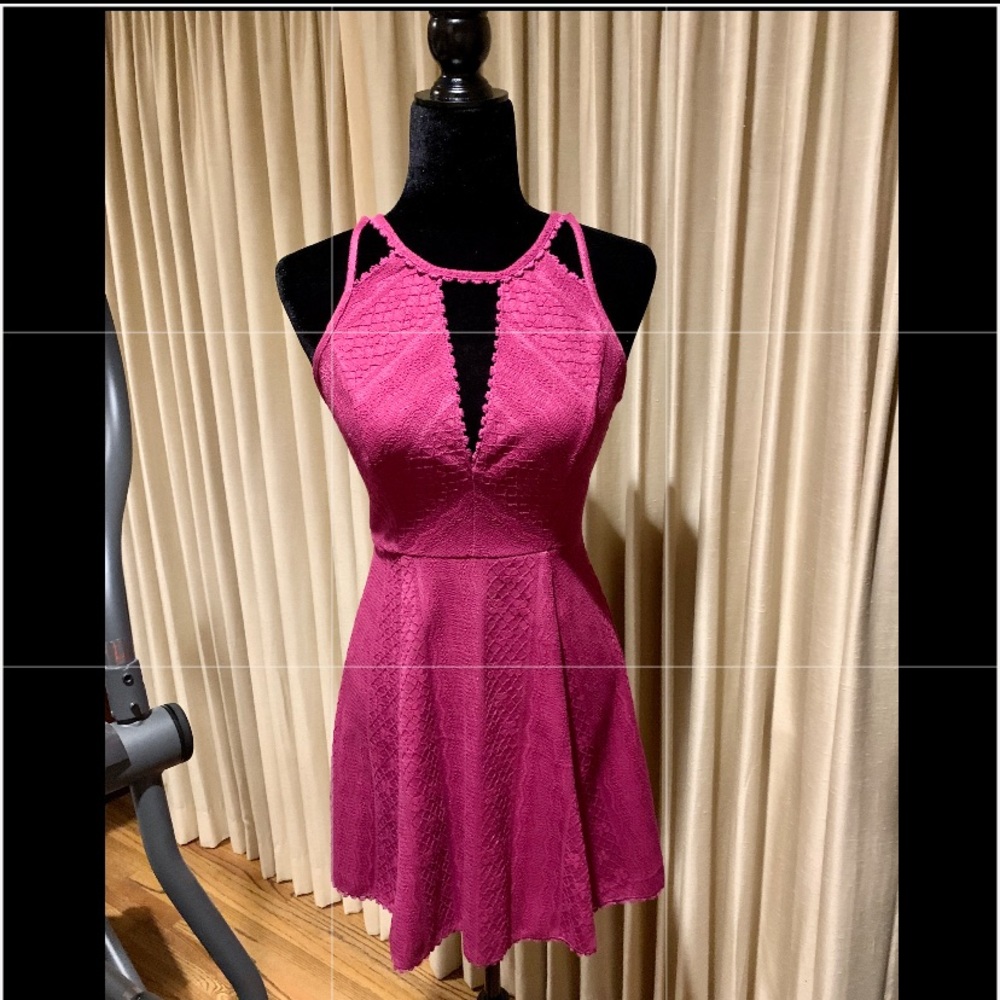 Free People Fuschia Dress